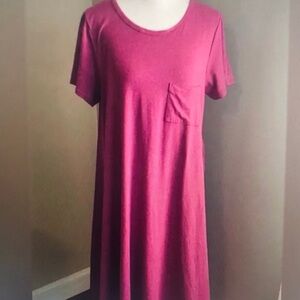 Casual Pink T-Shirt Dress